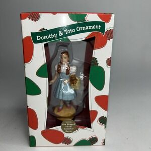 1999 Warner Brothers Studio Dorothy & Toto Ornament Wizard of Oz Christmas VTG